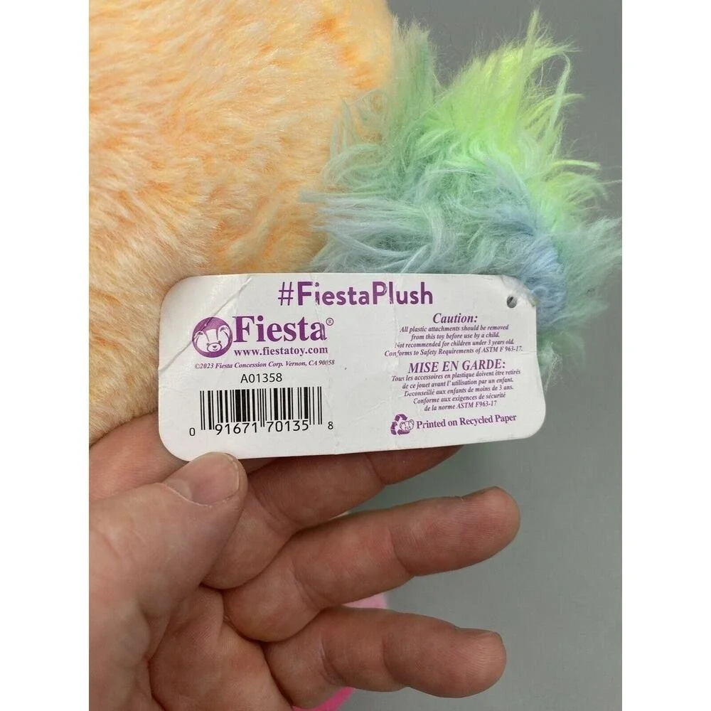 Fiesta Plush Pillow Gumballs Cutie Beans Peili Parakeet Stuffed Neon Sherbet